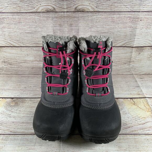 Columbia Rope Tow III Toddler Girls Size 2 Insulated Snow Boots Gray - Picture 4 of 11